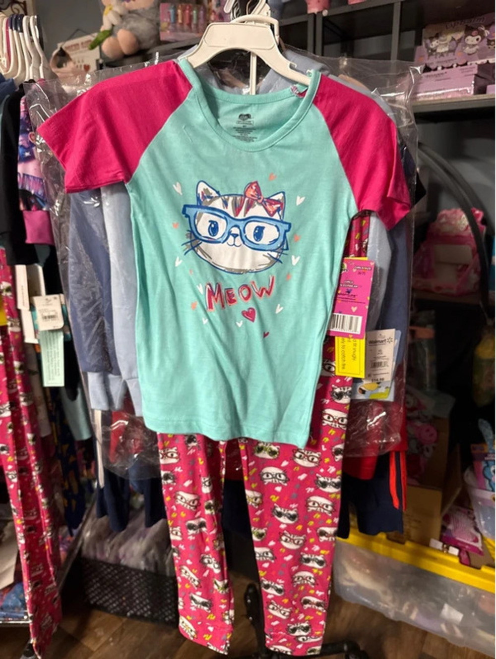 Chili Peppers Cat PJs size 6/7 NWT